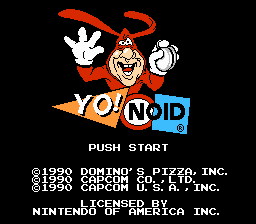 Yo! Noid title screenshot
